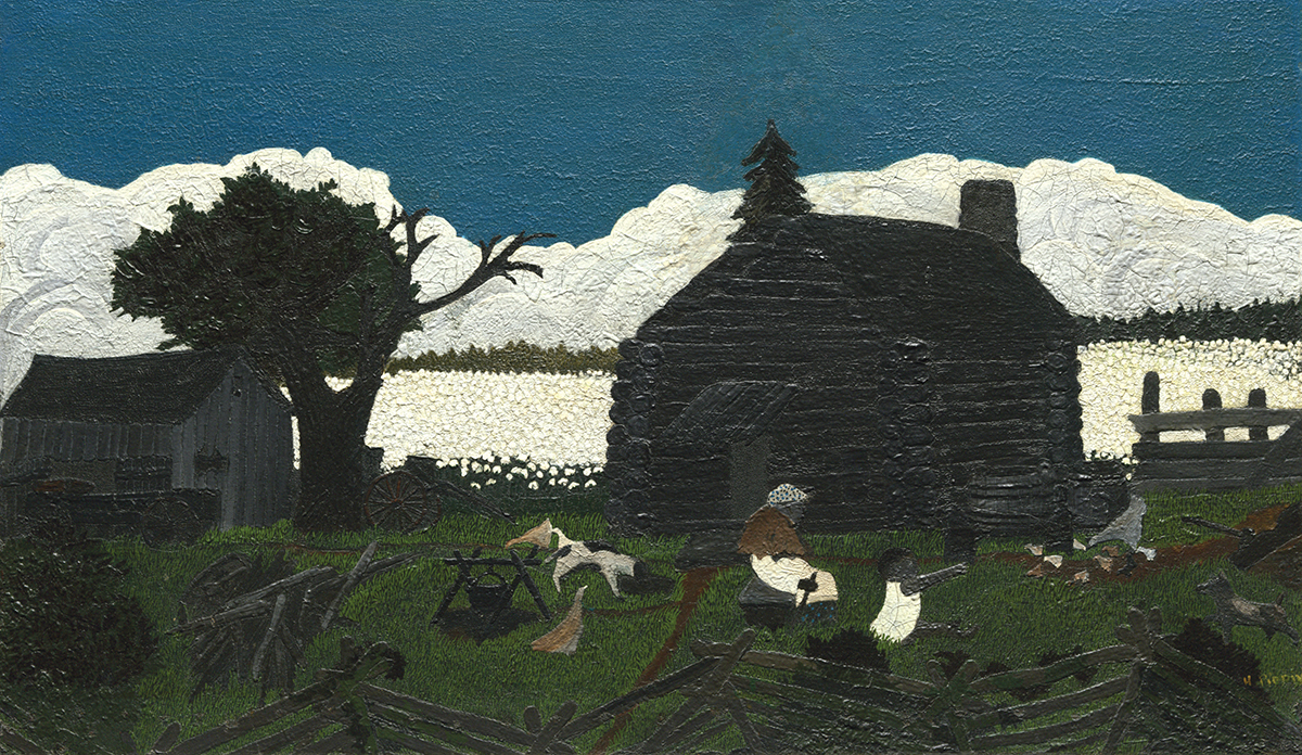 Cabin in the Cotton by Horace Pippin