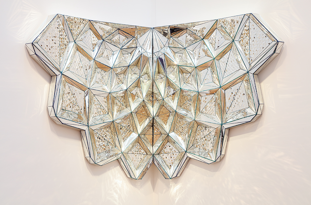 Untitled (Muqarnas) by Monir Shahroudy Farmanfarmaian, a work made from pieces of mirror and glass.